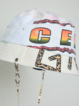 RECONSTRUCTED TEE NECKLACE BUCKET HAT