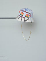 RECONSTRUCTED TEE NECKLACE BUCKET HAT