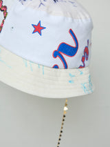 RECONSTRUCTED TEE NECKLACE BUCKET HAT