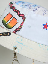 RECONSTRUCTED TEE NECKLACE BUCKET HAT