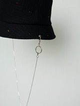 SEQUIN SUMMER TWEED NECKLACE HAT