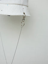 SEQUIN SUMMER TWEED NECKLACE HAT