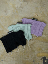FLORAL OPEN-WORK KNIT CAP