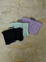 FLORAL OPEN-WORK KNIT CAP