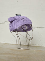 FLORAL OPEN-WORK KNIT CAP
