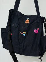 SHIBUYA GYARU DENIM IDM SLING TOTE