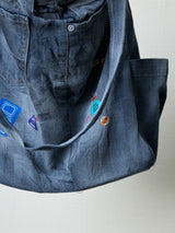 SHIBUYA GYARU DENIM IDM SLING TOTE