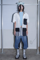 TAILOR BASTING LACE PATCHWORK JACKET