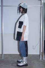 TAILOR BASTING LACE PATCHWORK JACKET