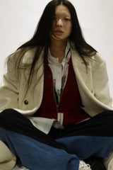 SHINING LACE "PUZZLE-UP" ZIP KNIT