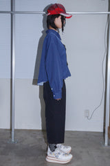 INDIGO COATED TAILORED POCKET SHIRT