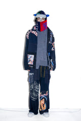 EARHOOD GLITTERY BALACLAVA SWEATER