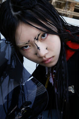 SPRAY PIGMENT-DYED BALACLAVA JACKET