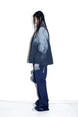 SPRAY PIGMENT-DYED BALACLAVA JACKET