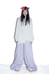 EARHOOD GLITTERY BALACLAVA SWEATER