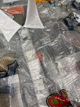 TRANSPARENT GRID WORK SHIRT/ATOZ