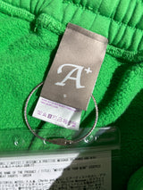 【A POSITIVE MESSAGE BY PERKS AND MINI (P.A.M.) + CALI DEWITT】"MOISTURISE YOUR MIND" ECOCYCLE SWEAT SHORTS - GREEN