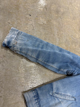 【ELY WALKER】1970s VINTAGE DENIM WORK JACKET BY "ELY WALKER" WITH PURINA CHOW PATCH & BANDANA REMAKE