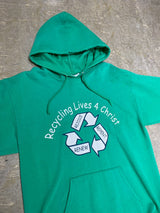 SUNNYBROOK CHRISTIAN SCHOOL / PORT AND COMPANY / “RECYCLING LIVE 4 CHRIST" VINTAGE GRAPHIC HOODIE (2010-2011)