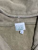 A BATHING APE (BAPE) × KAWS / “CHUM" NOSE ART GRAPHIC FULL-ZIP HOODIE (OLIVE DRAB)