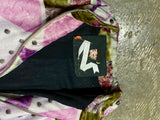 PETER PILOTTO (GRADUATION COLLECTION) / GEOMETRIC PATTERN VELOUR JACKET - PURPLE / MULTI