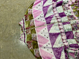 PETER PILOTTO (GRADUATION COLLECTION) / GEOMETRIC PATTERN VELOUR JACKET - PURPLE / MULTI