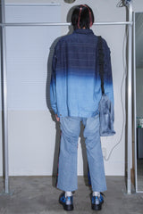 BACK DENIM RECONSTRUCTED SUZANI PANTS