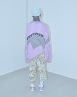 REVERSIBLE DISTRESSED SUMMER KNIT CARDIGAN/CHARACTER/ATOZ