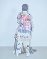 VINTAGE SCARF REMODELED INTO A SHIRT