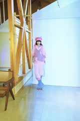 PATCHWORK FLORAL KNIT CAP