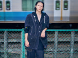 TAILOR BASTING LACE PATCHWORK JACKET