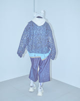 REVERSIBLE DISTRESSED SUMMER KNIT VEST/CHARACTER/ATOZ