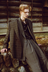 LUXEFABRIC DOUBLEPT DARKPLAID