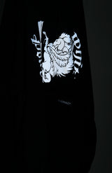 HOODIE/WHITEPONY BLACK