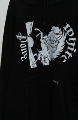 HOODIE/WHITEPONY BLACK