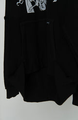 HOODIE/WHITEPONY BLACK