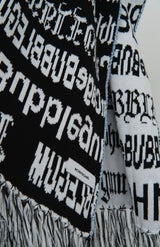 HIPPIEREVERSIBLEPONCHO BLACKMIX