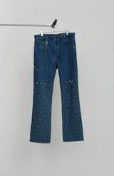 LASERCUTDISTRESSEDDENIM DENIM