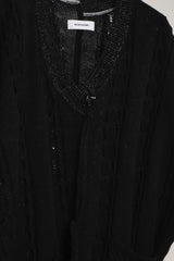 INSIDE OUT KNIT V BLACK