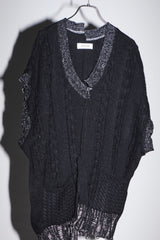 INSIDE OUT KNIT V BLACK