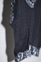 INSIDE OUT KNIT V BLACK