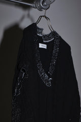 INSIDE OUT KNIT V BLACK