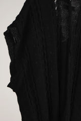 INSIDE OUT KNIT V BLACK