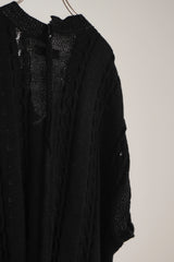 INSIDE OUT KNIT V BLACK