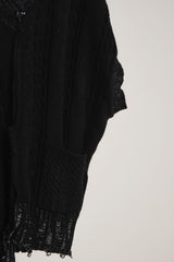 INSIDE OUT KNIT V BLACK