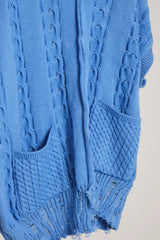 INSIDE OUT KNIT V BLUE