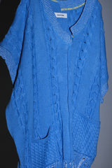 INSIDE OUT KNIT V BLUE