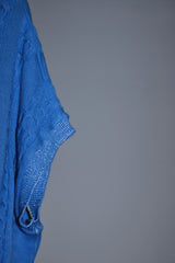 INSIDE OUT KNIT V BLUE