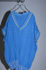 INSIDE OUT KNIT V BLUE