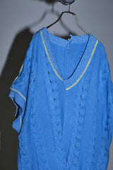 INSIDE OUT KNIT V BLUE